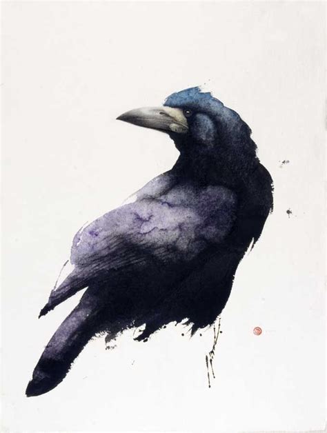 Pin By Everything Raven And Crow On Ravens And Crows Water Color