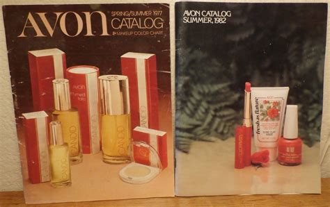 1979 And 1982 Vintage Avon Sales Catalog Book Brochure Avon Sales Avon