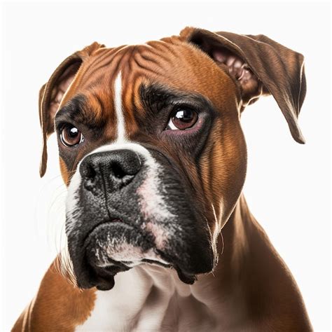 Premium Photo A Boxer Dog With A Black Nose And A Brown Nose