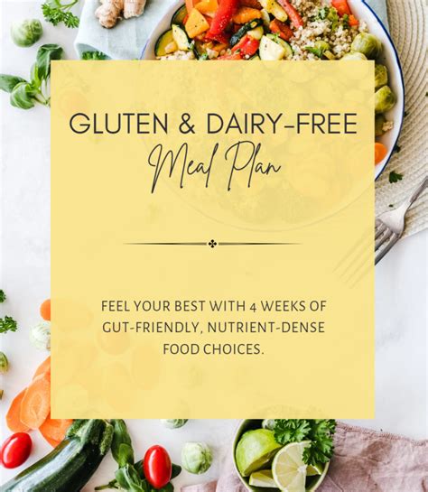 Gluten And Dairy Free Meal Plan 4 Weeks Renewal Fit Coach
