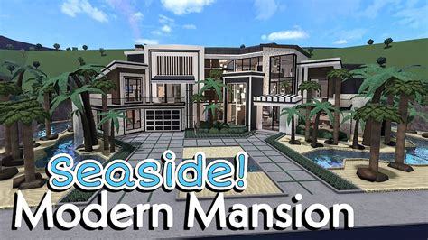 Bloxburg Modern Seaside Mansion Tour Summer Update Youtube