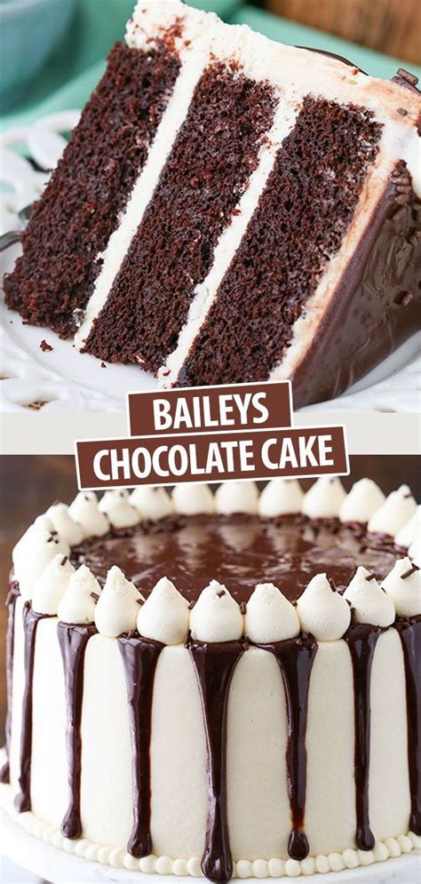 Baileys Chocolate Layer Cake Moist Chocolate Cake Baileys Frosting Recipe Cake Recipes