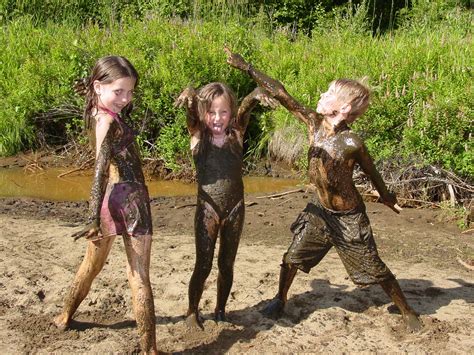 Swimming In The Creek Three Cousins Decide To Have A Mud Bath Kids