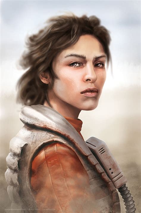 Resistance Pilot Stefanie Odendahl Star Wars Illustration Star Wars