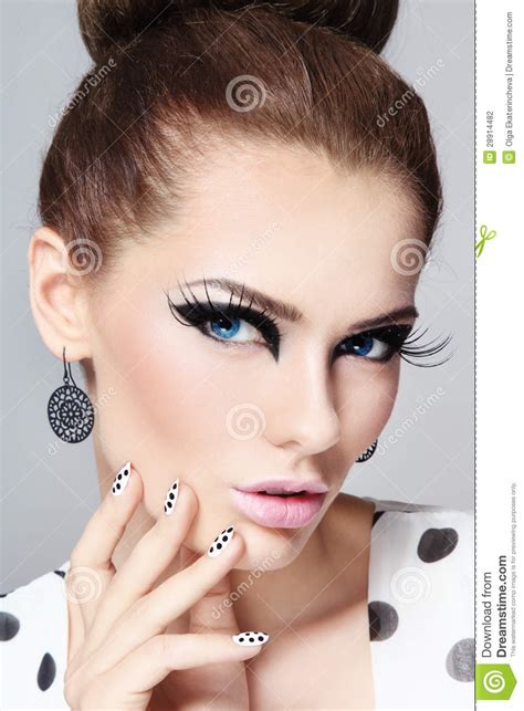 Make-up stock photo. Image of female, elegance, eyes - 28914482