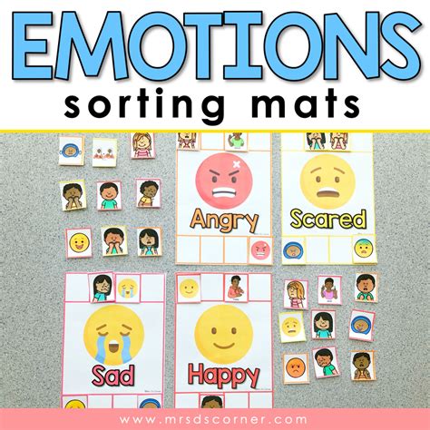 Emotions Sorting Mats 10 Different Emotions Emotions Ac