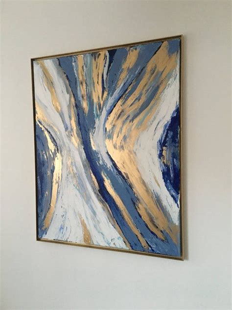 Abstract Painting Iridescent Silver Contemporary Art Etsy Abstract