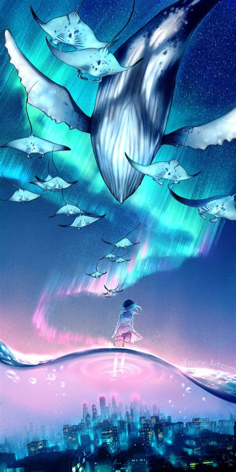 Yuumei Art When The Night Comes I Float Into My Dreams And Suddenly