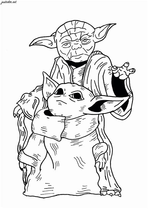 He looks like a green alien baby with big ears and is of the same race as jedi master yoda from star wars. Colouring Pages For Kids Baby Yoda | 101 Coloring Pages