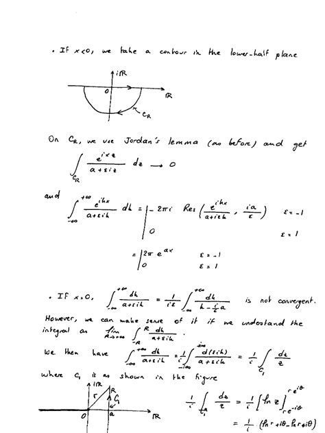 Math 583 B Fourier Transforms Evaluating Fourier Transforms By