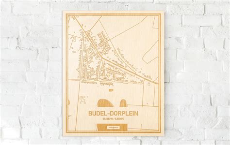 Plattegrond Budel Dorplein Centrum Hood Wood