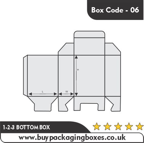 1 2 3 Bottom Box Custom Packaging Boxes With Free Shipping