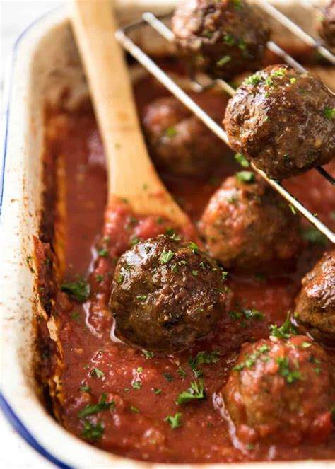 They are a distant, and much less fussy, italian cousin to the french macaron — perfect with tea or coffee! Oven Baked Italian Meatballs | RecipeTin Eats