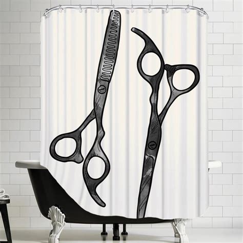 Rossignol Scissors Single Shower Curtain House Of Hampton Striped