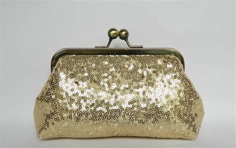 Gold Sequin Clutch Purse Sequin Clutch Bag Small Clutch Etsy Uk