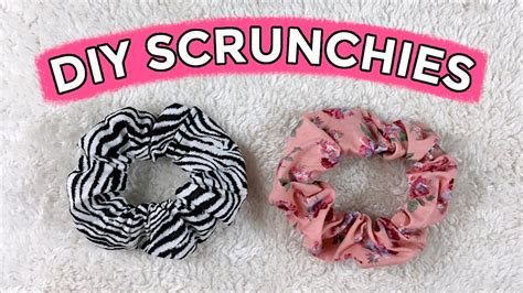 How To Make Scrunchies With A Hair Tie Or Elastic Easy Diy Scrunchie