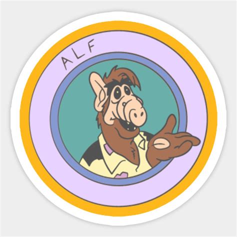 Alf In Pog Form Alf Sticker Teepublic Uk