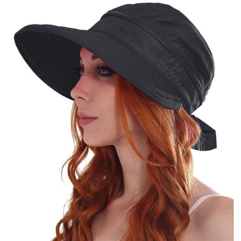 Women Sun Hat Wide Brim Summer Uv Protection 2 In 1 Beach Sun Visor Hat