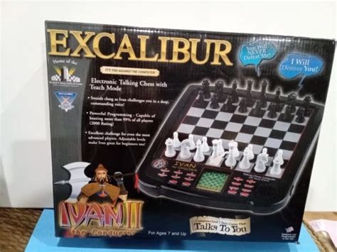 Excalibur Ivan Ii The Conqueror Electronic Talking Chess Game Teaching