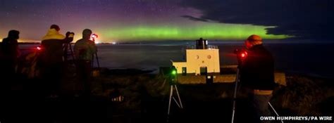 Northern Lights Spectacular Views In Northumberland Bbc News