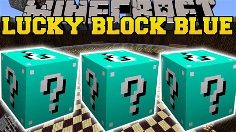 Minecraft Blue Lucky Block Mod Most Insane Blocks Ever Mod Showcase