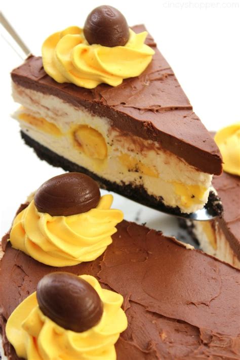 Desserts with eggs, dinner recipes with eggs, you name it! No Bake Cadbury Egg Cheesecake - CincyShopper
