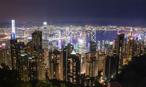 Hong Kong At Night Geoff Boeing