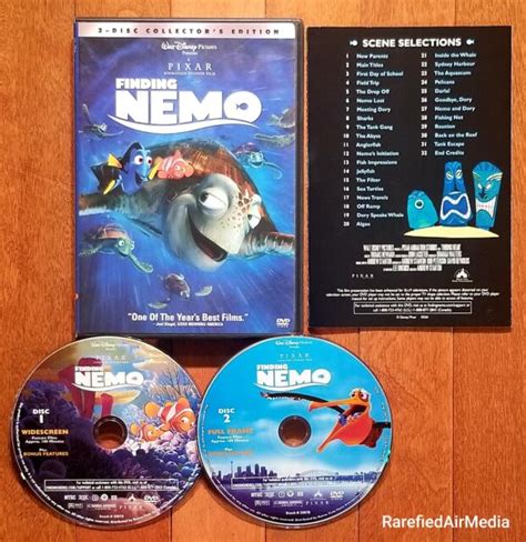Finding Nemo Dvd 2003 2 Disc Set Walt Disney Pixar Animation Free