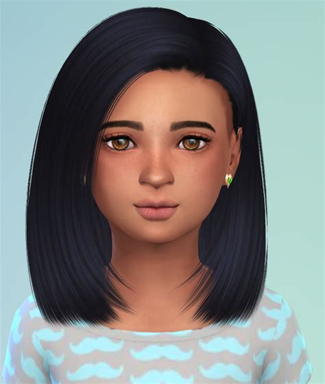 Sims 4 Custom Content Kids Hair Ratepowerup 5e6