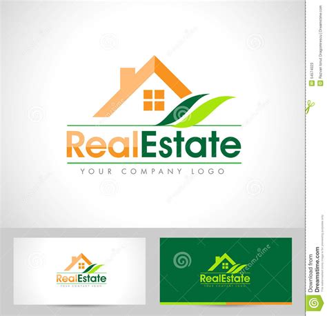 Real Estate Logo Design Stock Vector Image 54574023