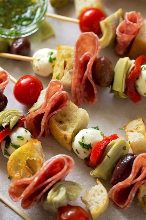Season with salt and pepper; Easy Antipasto Kebobs | Recipe | Food processor recipes ...
