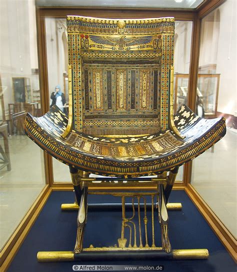 Photo Of Ecclesiastical Chair Tutankhamun Tomb Items Egyptian