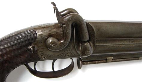 British Howdah Pistol By Hollis And Sheath Of London This Is A Very