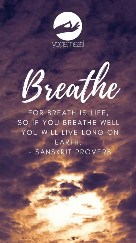 Inspiring Quotes About Deep Breathing Yogamasti