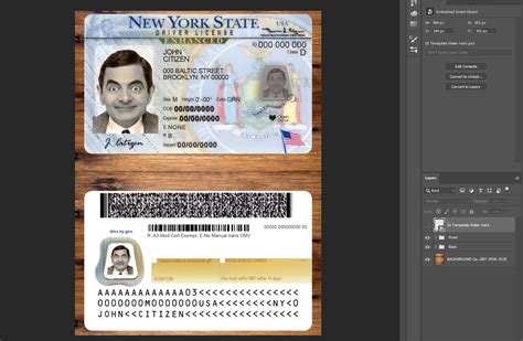 New York Driver License Psd Template New 2022 E T Card Store Bd