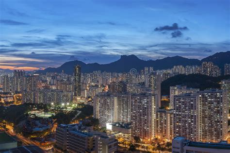 Hong Kong City At Dusk Stock Photo Image Of Asian Light 57761402