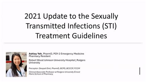 2021 update to the sexually transmitted infections treatment guidelines healthtrust education