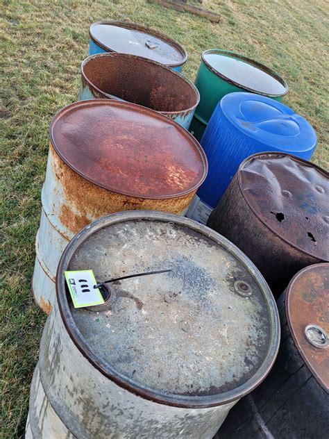 Lot 111 Assorted 44 Gal Drums Auctionsplus
