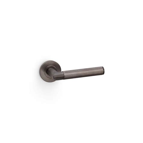 Carlisle Brass Dark Bronze Pvd Harrier Knurled Lever On Round Rose Handle Pair Aw210dbzpvd