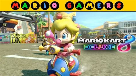 What do you think of pink gold peach & baby rosalina? Mario Kart 8 Deluxe - Flower Cup 100cc - Baby Peach ...