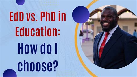 Phd Vs Edd In Education How Do I Choose Youtube