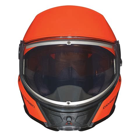 Orange Ski Doo Oxygen Helmet Dot