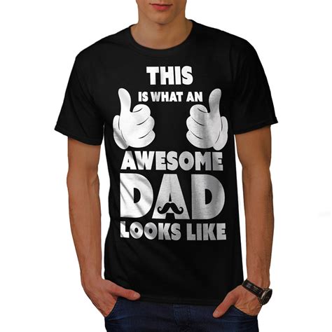 Wellcoda Awesome Dad Cool Funny Mens T Shirt Father Graphic Design