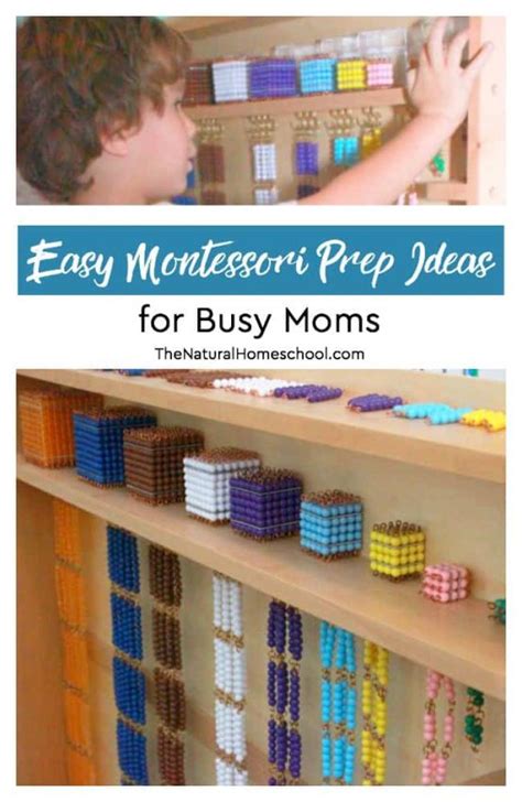 Montessori At Home ~ Easy Prep Ideas For Busy Moms The Natural Homeschool