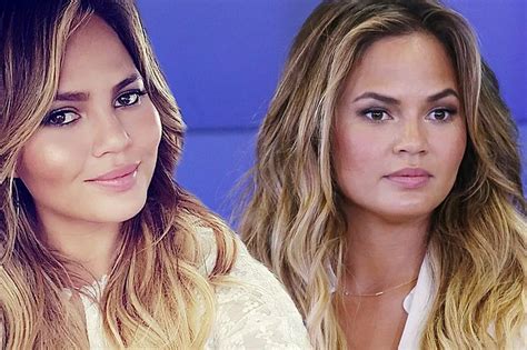 chrissy teigen denies getting cheek implants joking she would have had her jaw shaved too amid