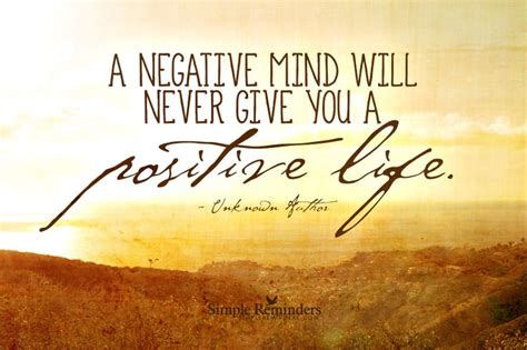 Inspirational And Positive Life Quotes A Negative Mind