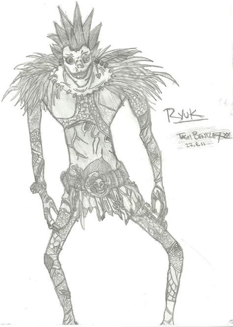 Ryuk Sketch By Buffyanddragonage On Deviantart