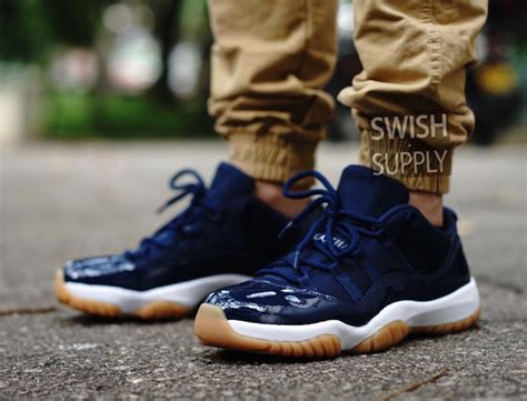 Air Jordan 11 Low Midnight Navy Gum Release Date Sneaker Bar Detroit