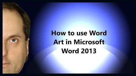 Create your own nostalgic microsoft wordart and party like it's 1995. How to use Word Art in Microsoft Word 2013 - YouTube