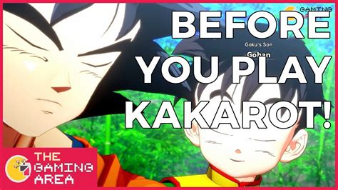 That's why we're here to walk you through. Before You Play Dragon Ball Z Kakarot - YouTube